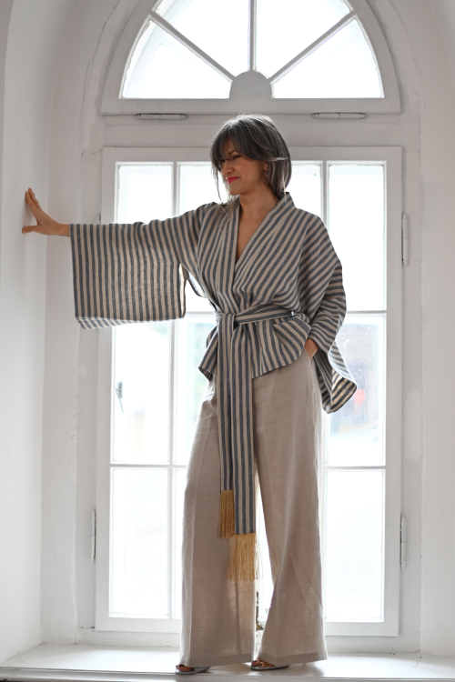 Kimono Sand Blue